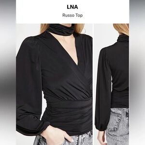 NWT LNA Russo Top Black Small